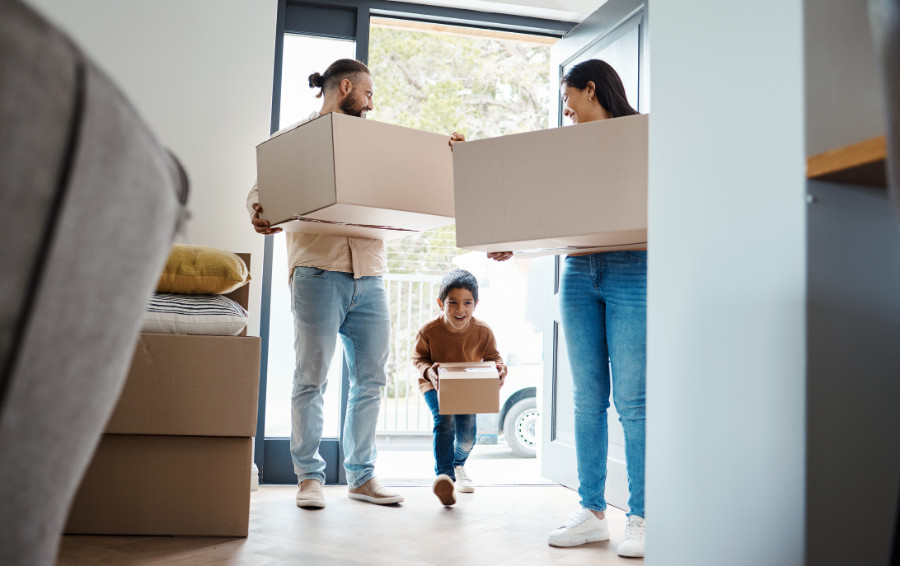 A family moving